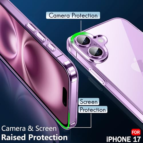 iPhone 17 Crystal Clear Shockproof Back Cover - Transparent