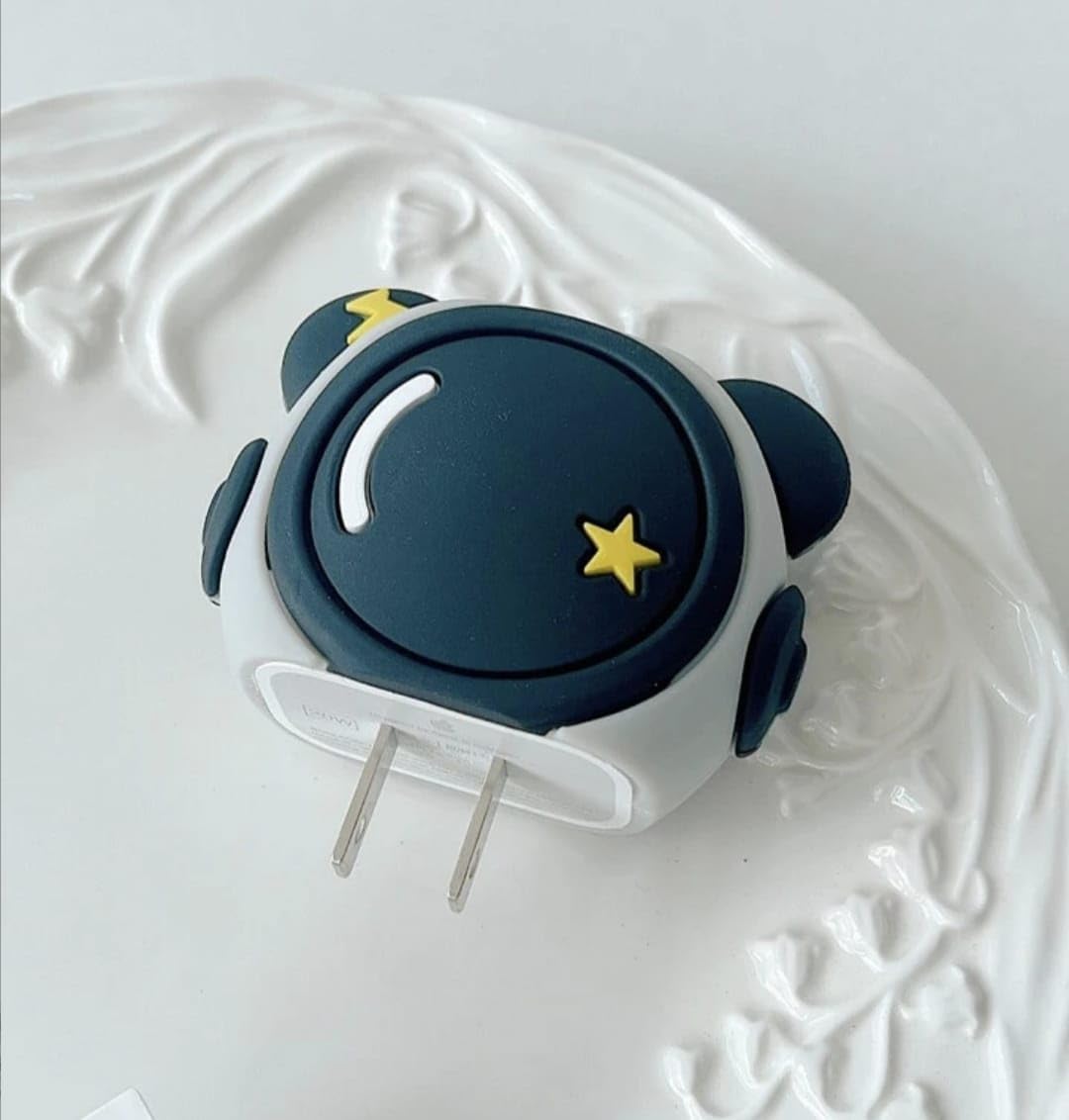 Samsung Cartoon Charger Case Cover for 25W Chargers-Astronaut ( With Wire Cover )