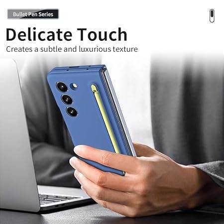 Samsung Galaxy Z Fold 6 Ultra-Hybrid Sleek with Built-in New Compact S Pen, Holder and Storage Slot Pen With FREE Pen - Blue - Guleel