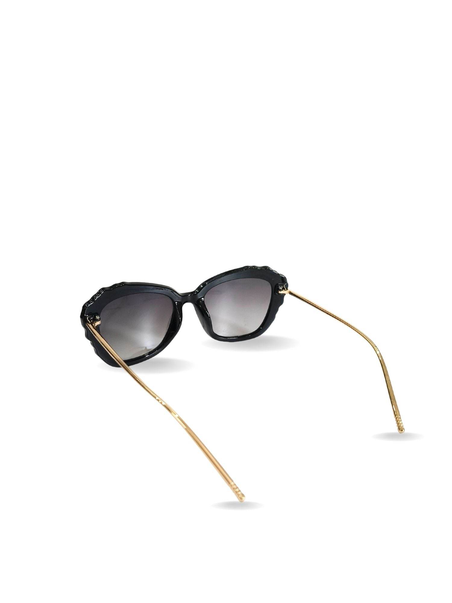 EYEWEAR Unisex Adult Stylish Glitter Frame Sunglasses - Black - Guleel