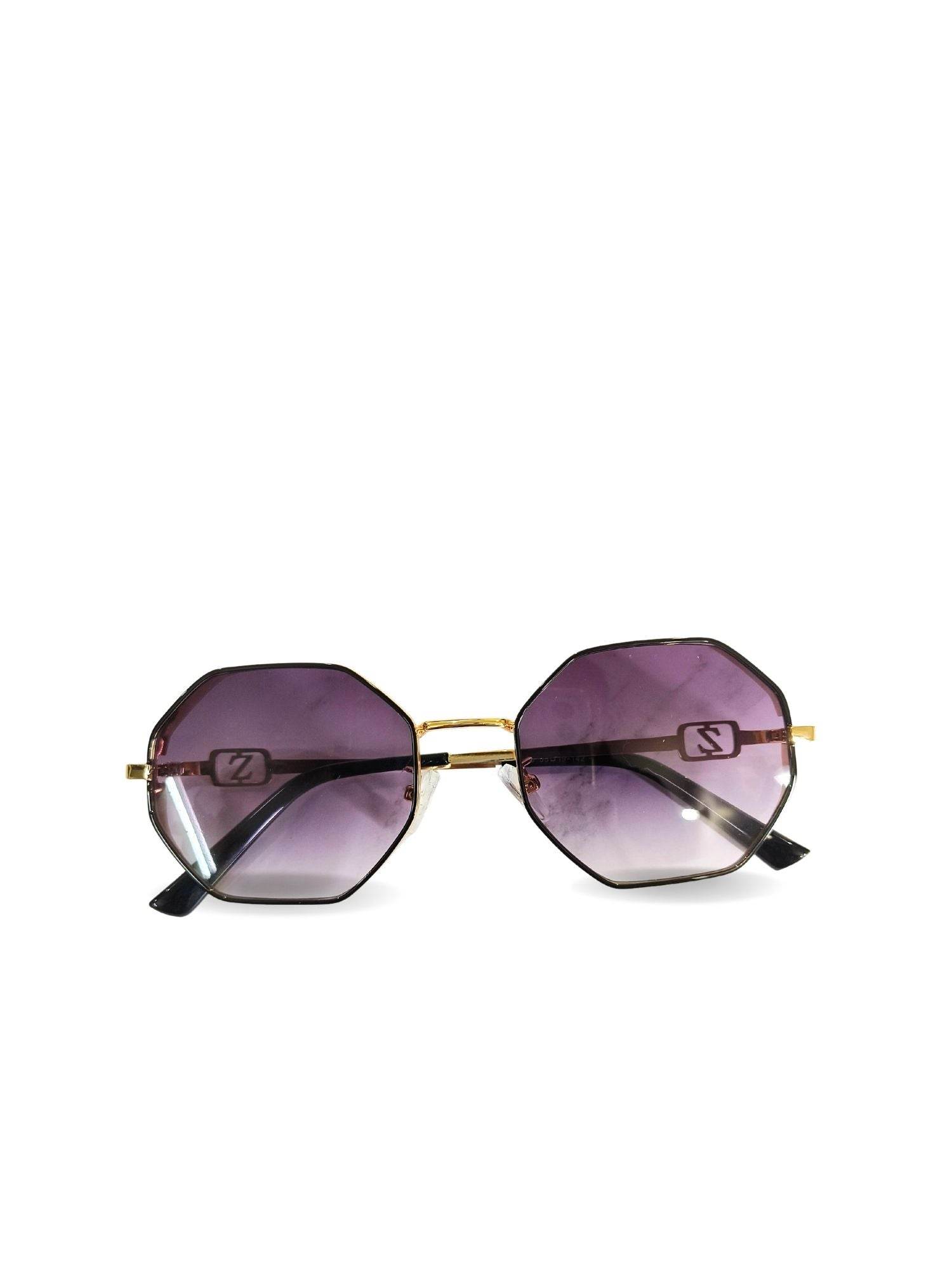 EYEWEAR Unisex Adult Stylish Sunglasses - Purple Gradient Gold - Guleel