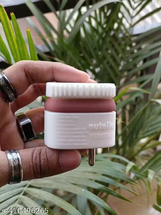 Samsung Cartoon Charger Case Cover for 25W Chargers-Nutella( With Wire Cover )