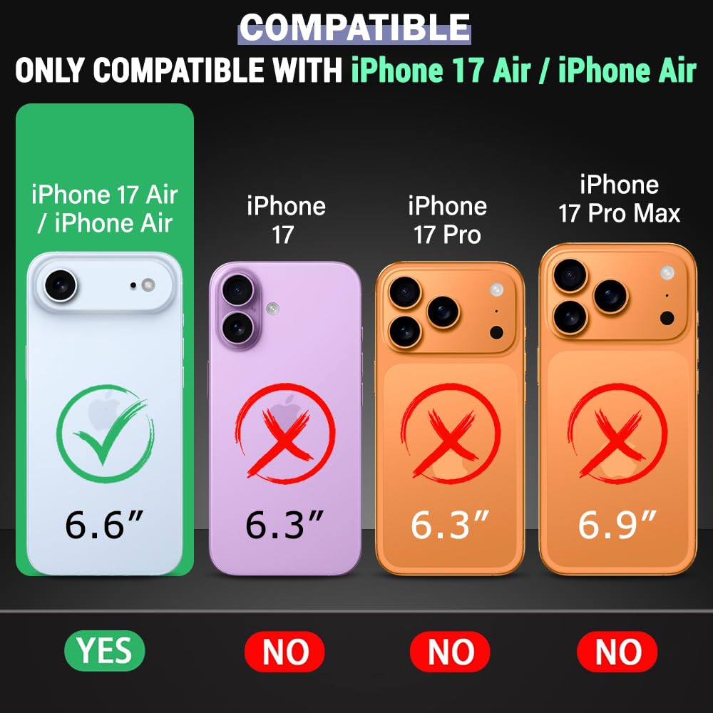 iPhone 17 Air Premium Leather Logo Cut Back Cover -Blue