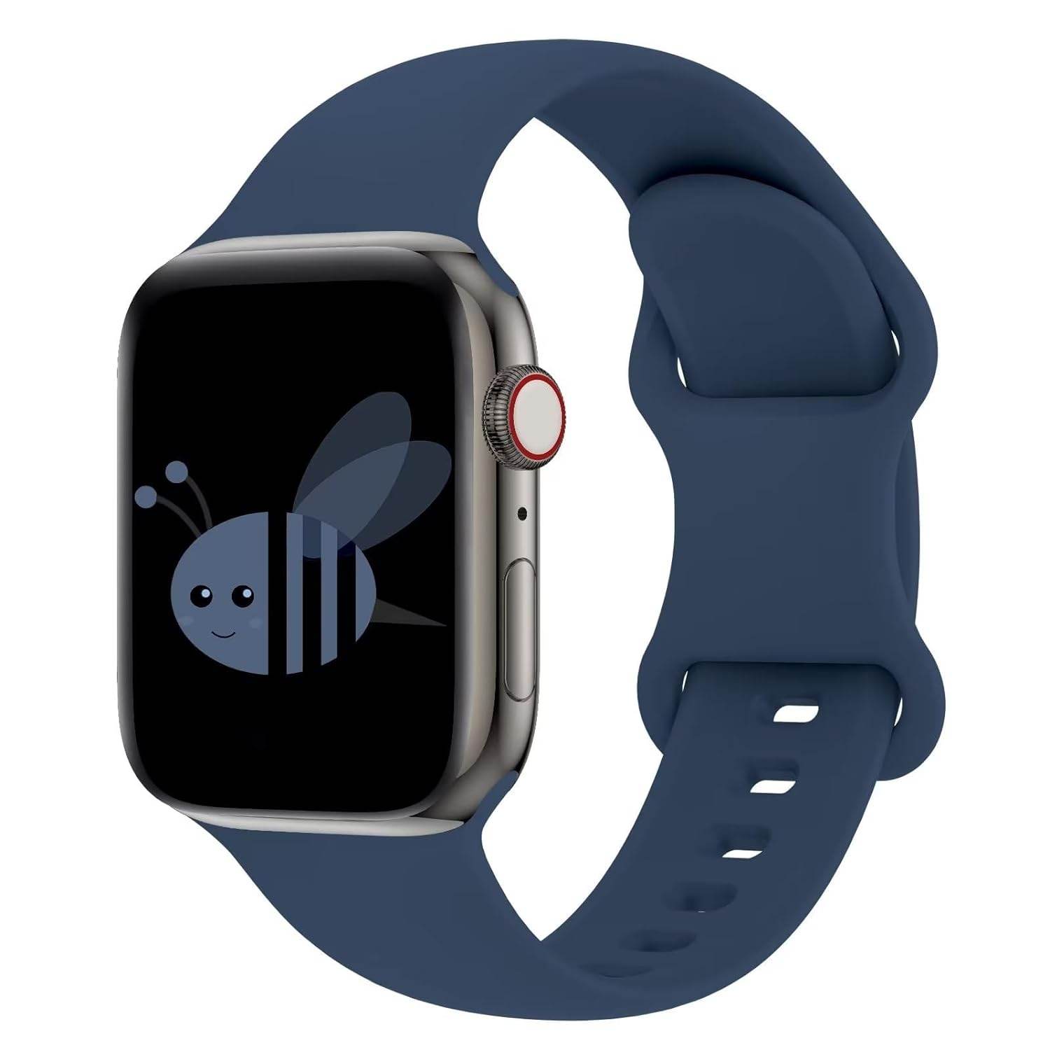 Silicon Sports Band Compatible With Apple Watch Straps Series SE | 8 | 7 | 6 | 5 | 4 | 3 | 2 | 1 - Guleel