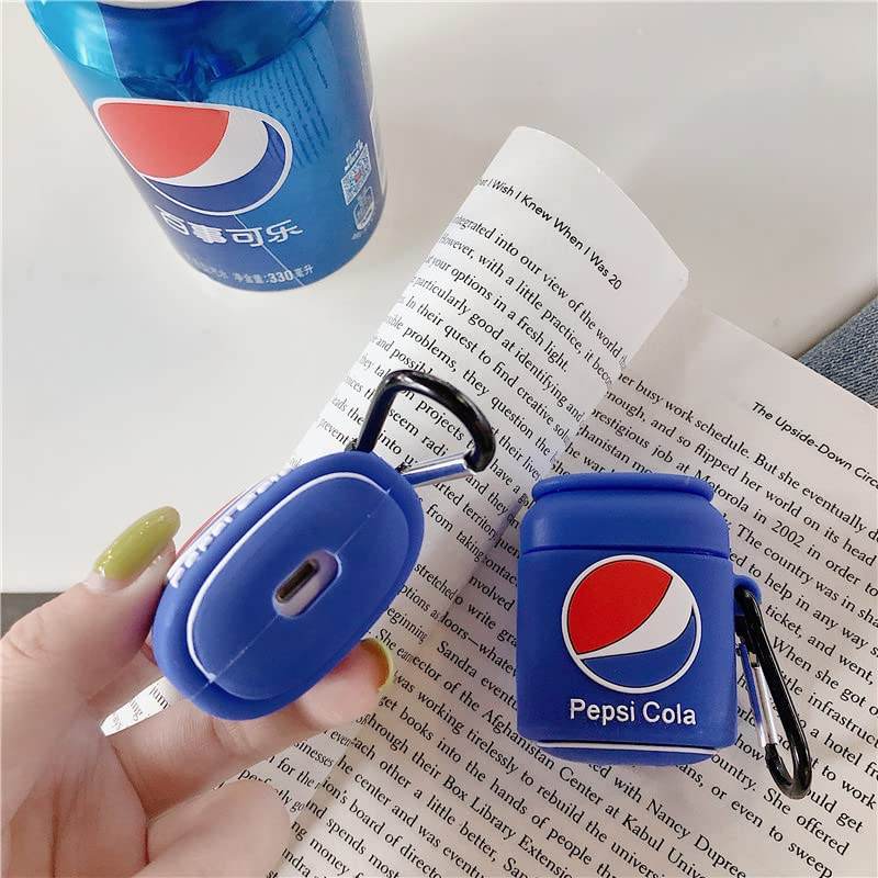 Airpod's 1 Cute Cartoon Silicone Apple Airpod's Case Cover ( Airpods Not Included ) Pepsi Cola - Guleel