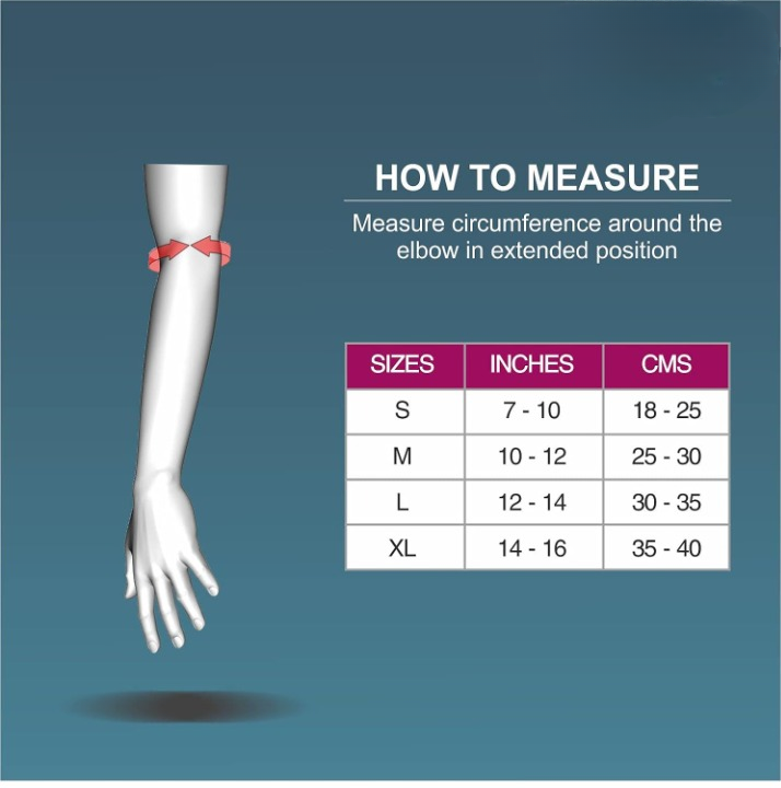 Elbow Support For Gym, Tennis Elbow Support For Badminton Cricket & Sports Elbow Sleeves/Elbow Guard/Elbow Brace/Elbow Cap