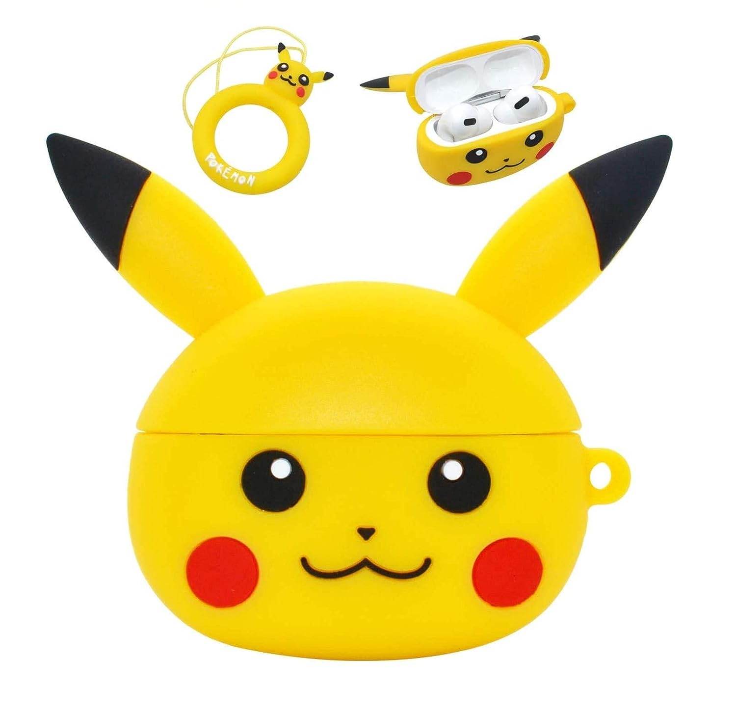 Airpod's Pro 2 Cute Cartoon Silicone Case Cover - Pikachu - Guleel