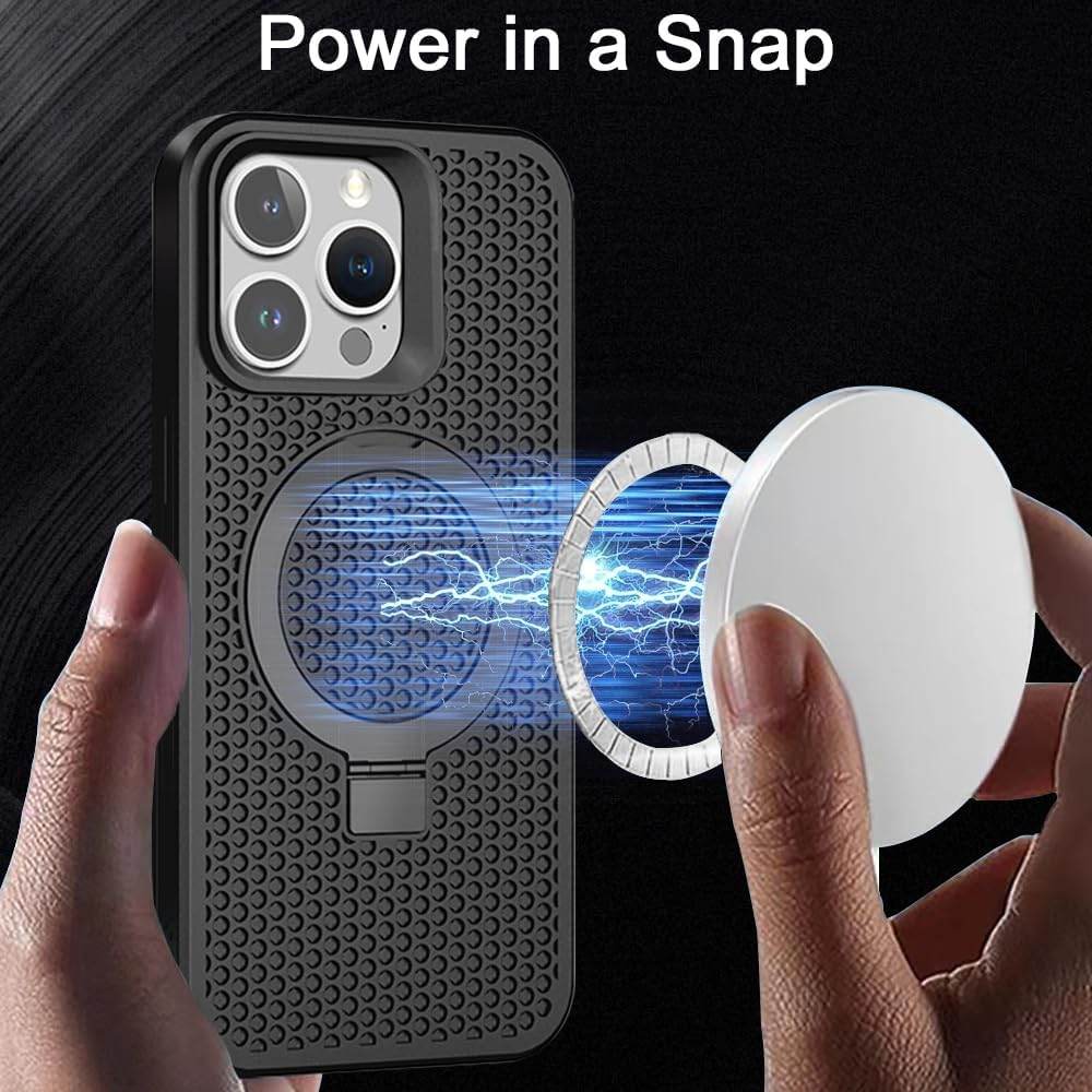 Premium Shockproof Ring Stand Back Case-Grey - Guleel