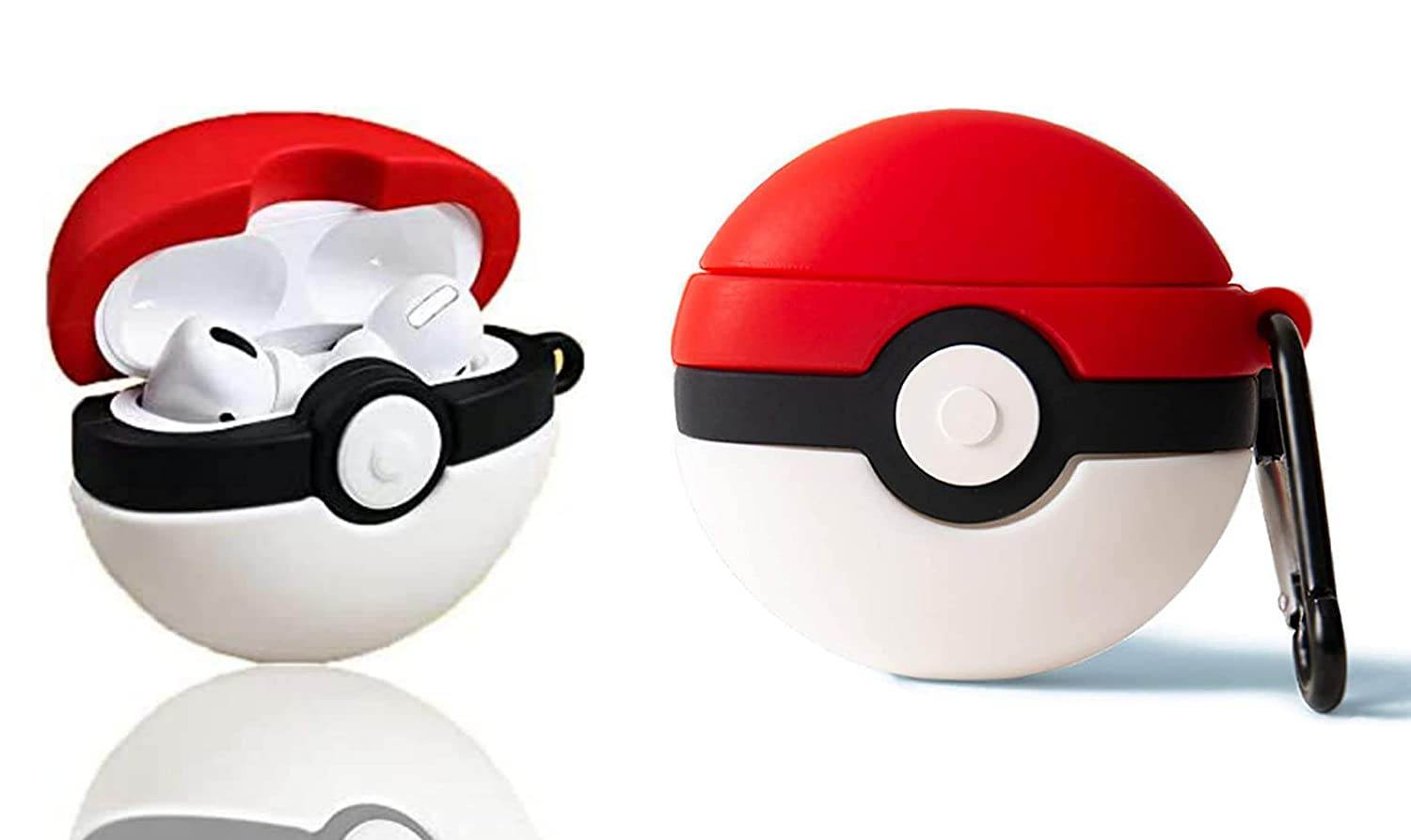 Airpod's Pro Cute Cartoon Pokemon Silicone Case - Red - Guleel