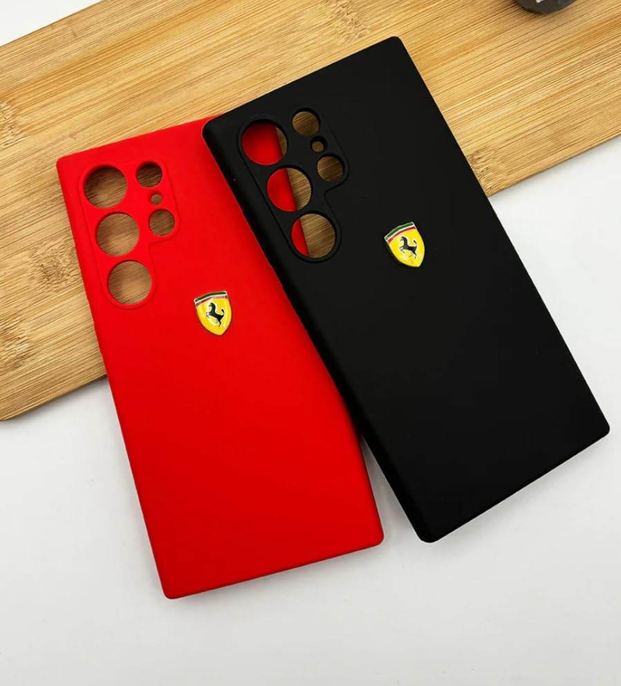 Samsung Galaxy S24 Ultra Premium Ferrari Hard Case - Black - Guleel