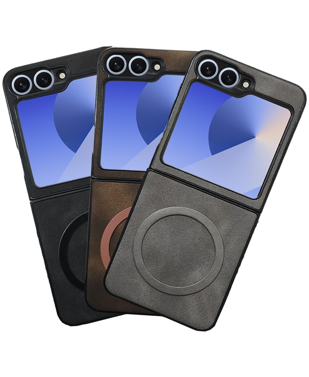 Premium Leather Magsafe Back Cover - Brown