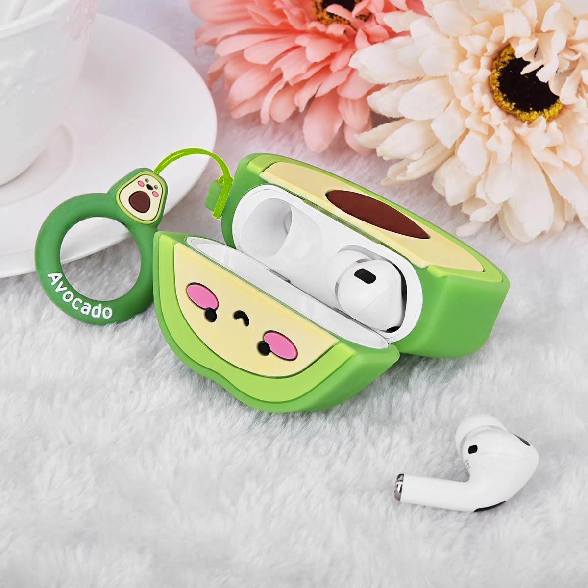 Airpod's Pro 2 Cute Cartoon Silicone Case - Green - Guleel