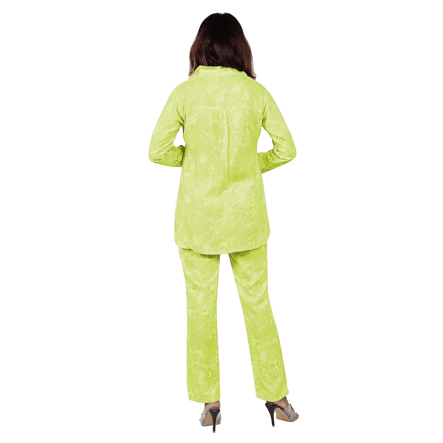 Cotton Co-ord Set Relaxed Fit - Light Green - Guleel