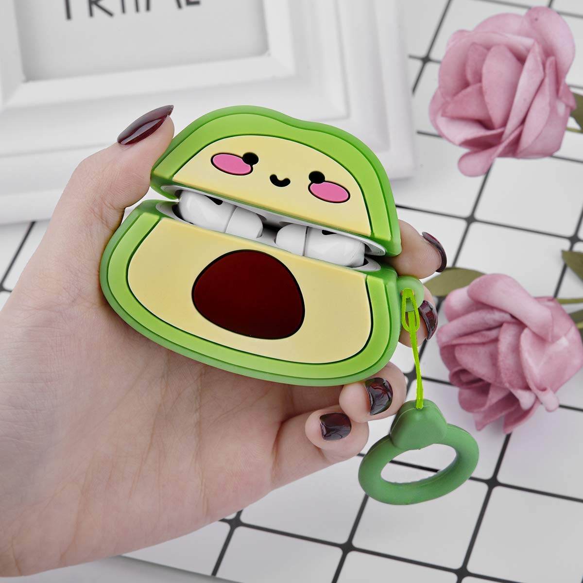Airpod's Pro 2 Cute Cartoon Silicone Case - Green - Guleel