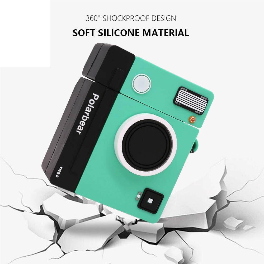 Airpod's 2 Cute Cartoon Silicone Apple Airpod's Case Cover ( Airpods Not Included ) Green Camera - Guleel