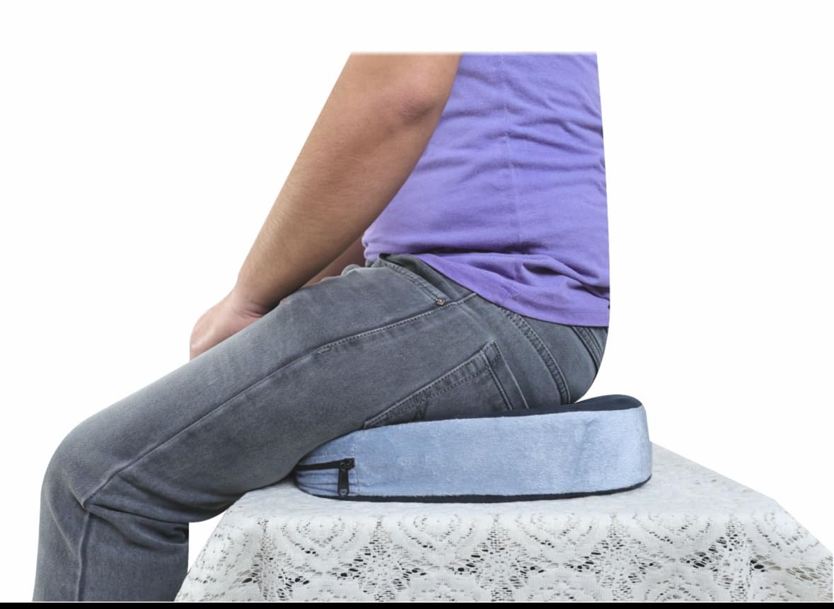 Orthopedic Coccyx Cushion | Seat Cushion for Chair, Car Seat Cushions, Memory Foam Sitting Pillow for Tailbone, Sciatica & Back Pain Relief