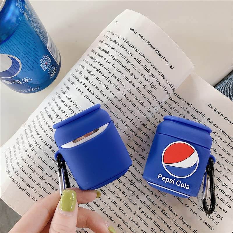 Airpod's 1 Cute Cartoon Silicone Apple Airpod's Case Cover ( Airpods Not Included ) Pepsi Cola - Guleel