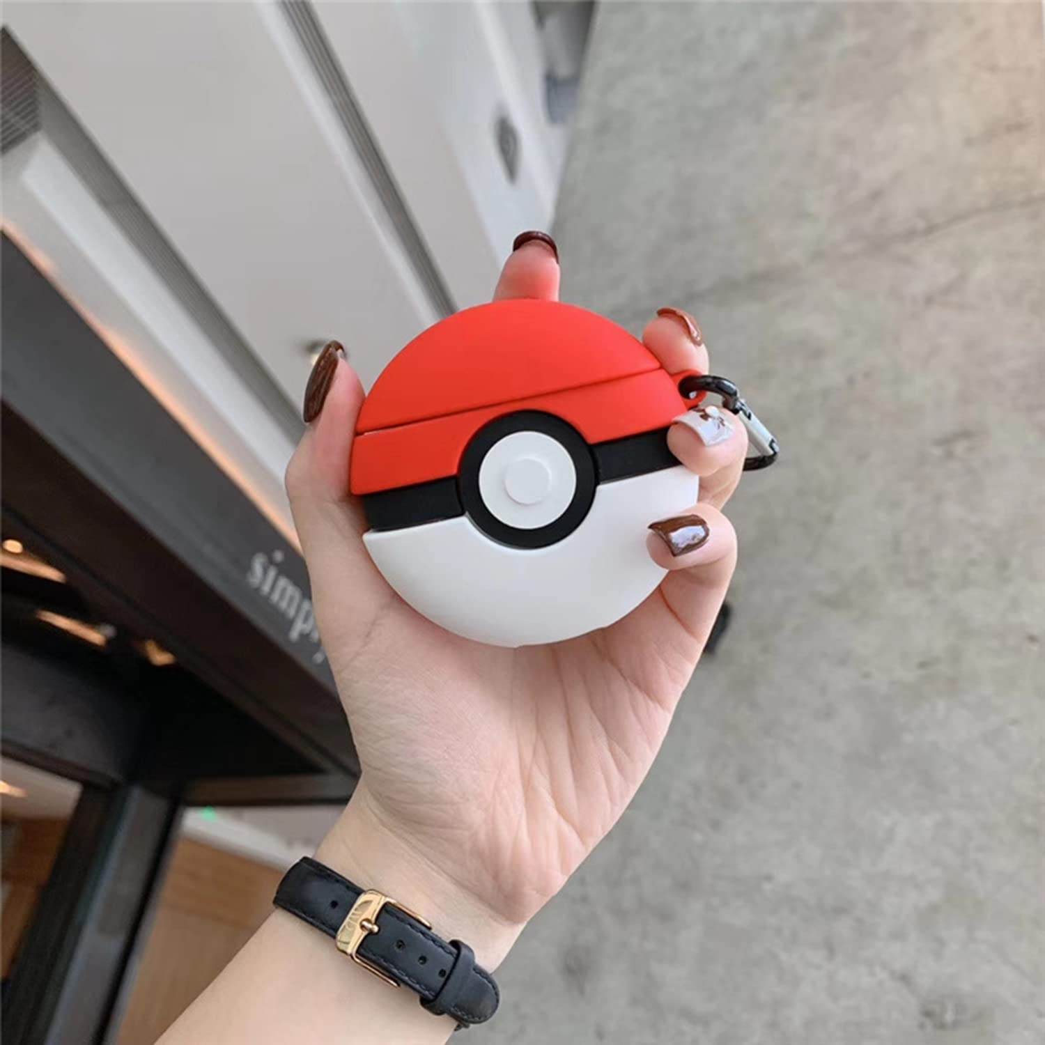 Airpod's Pro Cute Cartoon Pokemon Silicone Case - Red - Guleel