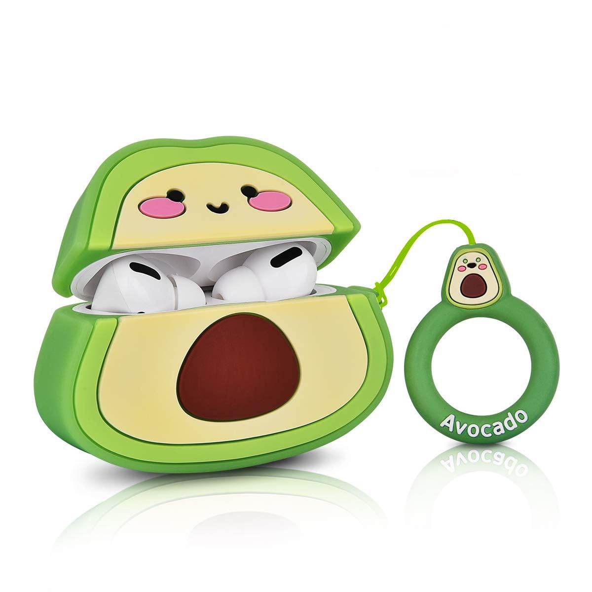 Airpod's Pro 2 Cute Cartoon Silicone Case - Green - Guleel