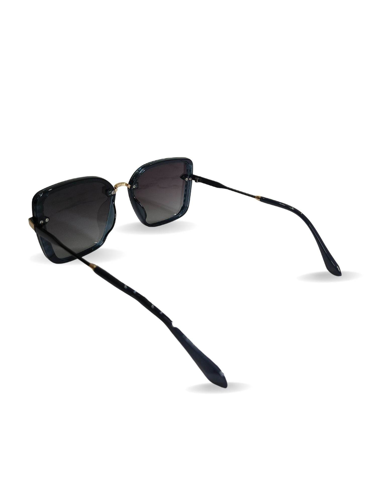 EYEWEAR Unisex Adult Stylish Hard Frame Sunglasses - Black - Guleel