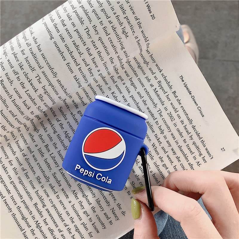 Airpod's 1 Cute Cartoon Silicone Apple Airpod's Case Cover ( Airpods Not Included ) Pepsi Cola - Guleel