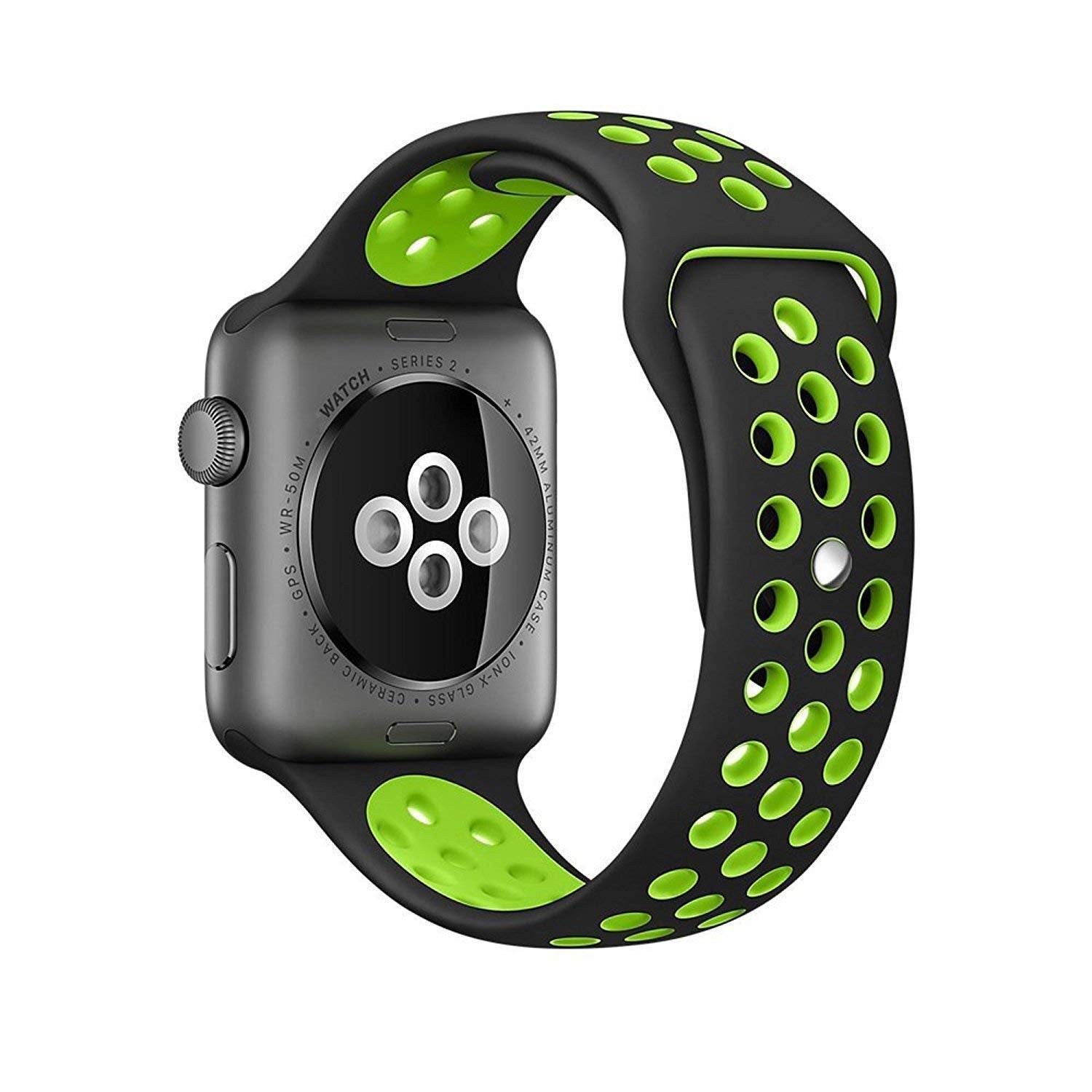 Silicon Sports Band Compatible With Apple Watch Straps Series SE | 8 | 7 | 6 | 5 | 4 | 3 | 2 | 1 - Guleel