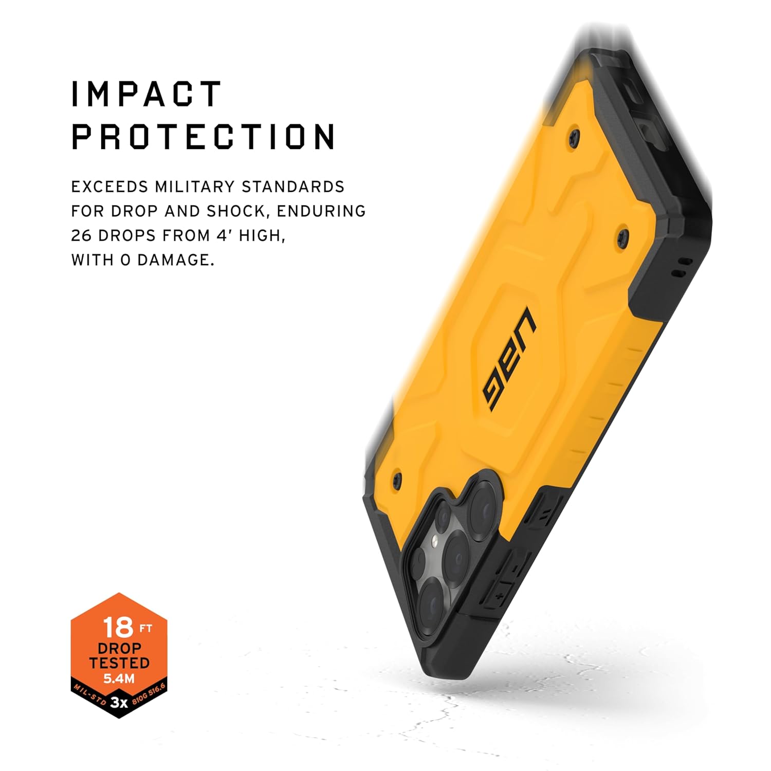 Urban Armor Gear Shockproof Protective Case - Yellow