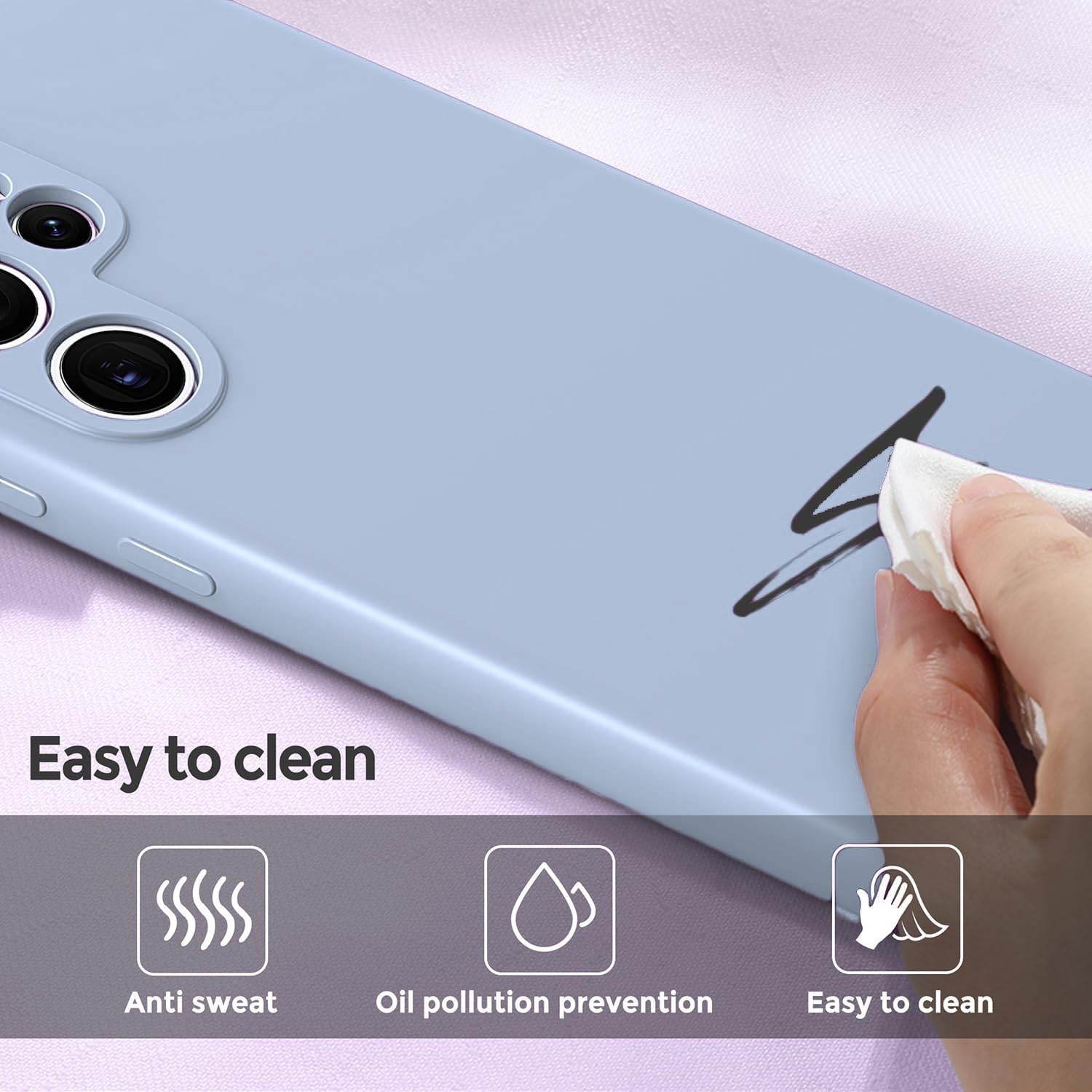 Samsung S25 Ultra 5G Soft Silicone Liquid Mobile Back Case Cover - Blue - Guleel