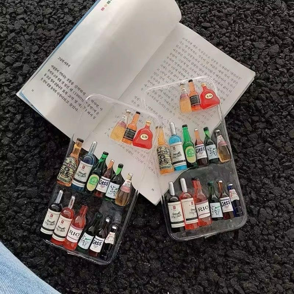 Premium Shockproof 3D Bottle Transparent Back Cover