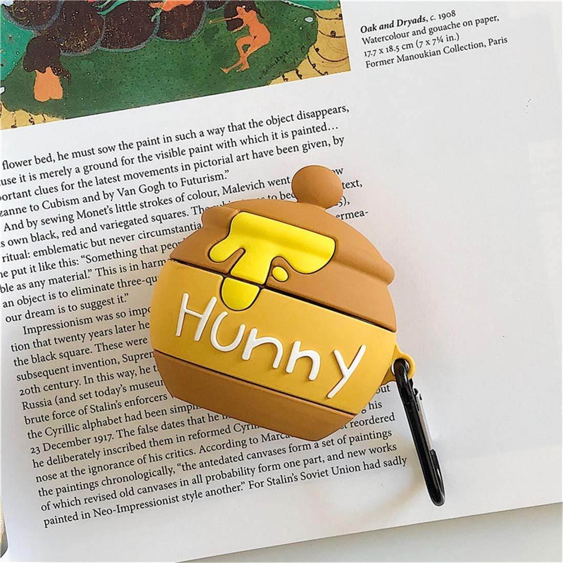 Airpod's 1 Cute Cartoon Silicone Protective Apple Airpod's Case - Honey - Guleel