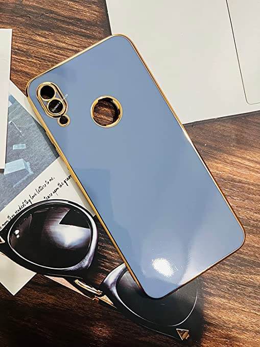 Redmi Note 7 Silicone Shockproof Back Cover Case - Blue - Guleel