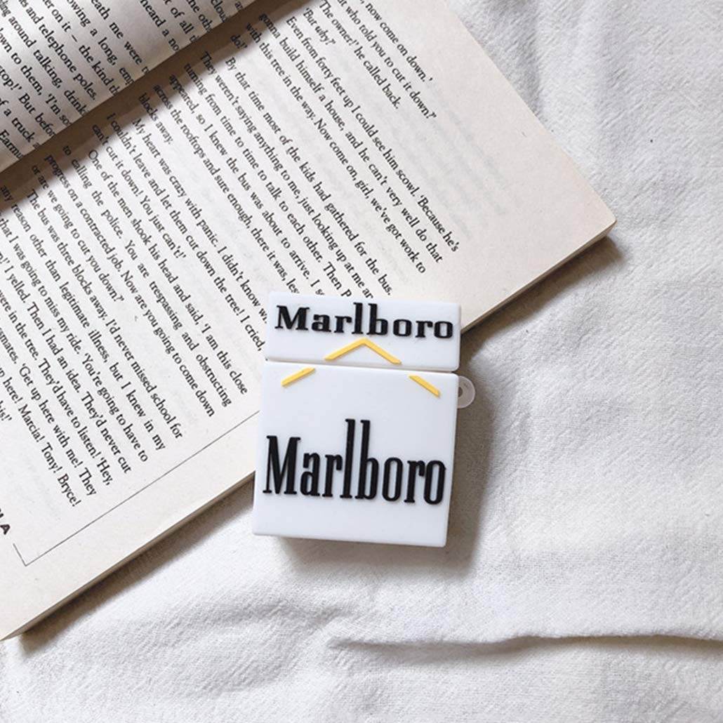 Airpod's 2 Marlboro Protective Case ( Airpods not Included ) - White - Guleel