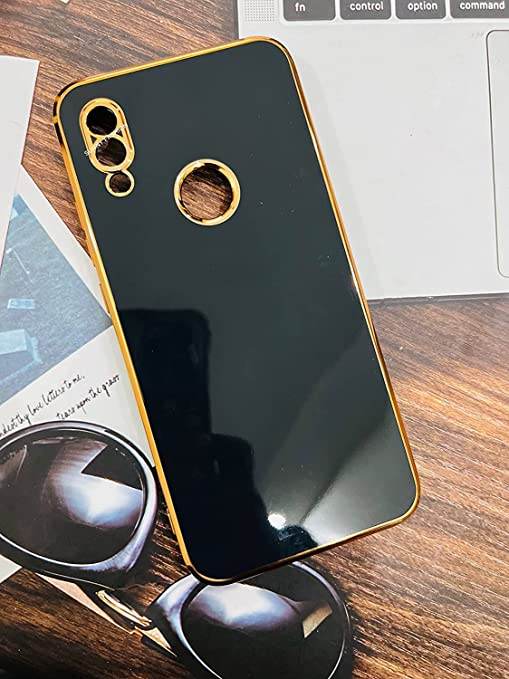 Redmi Note 7 Silicone Shockproof Back Cover Case - Black - Guleel