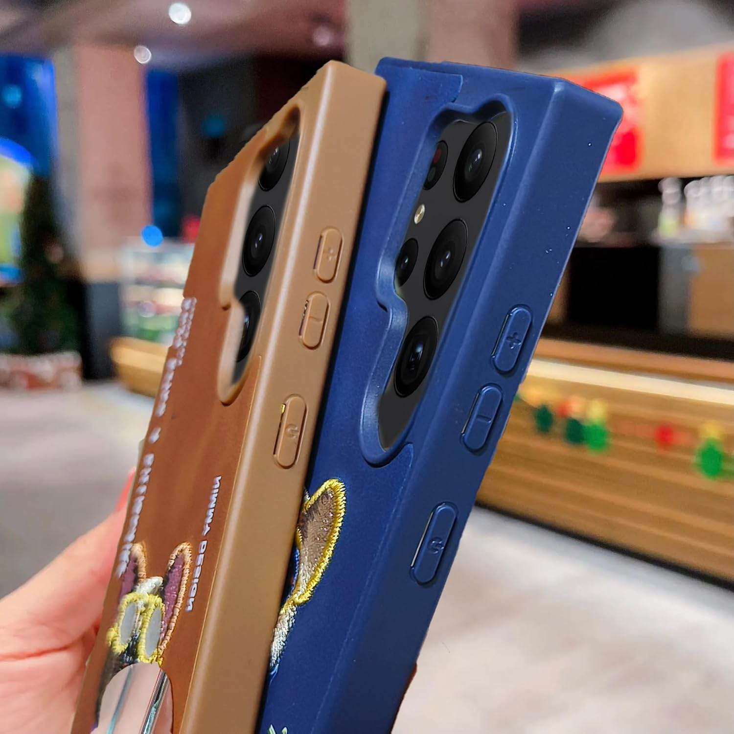 Samsung Galaxy S22 Ultra Premium Leather Finish Case - Black Gorilla - Guleel