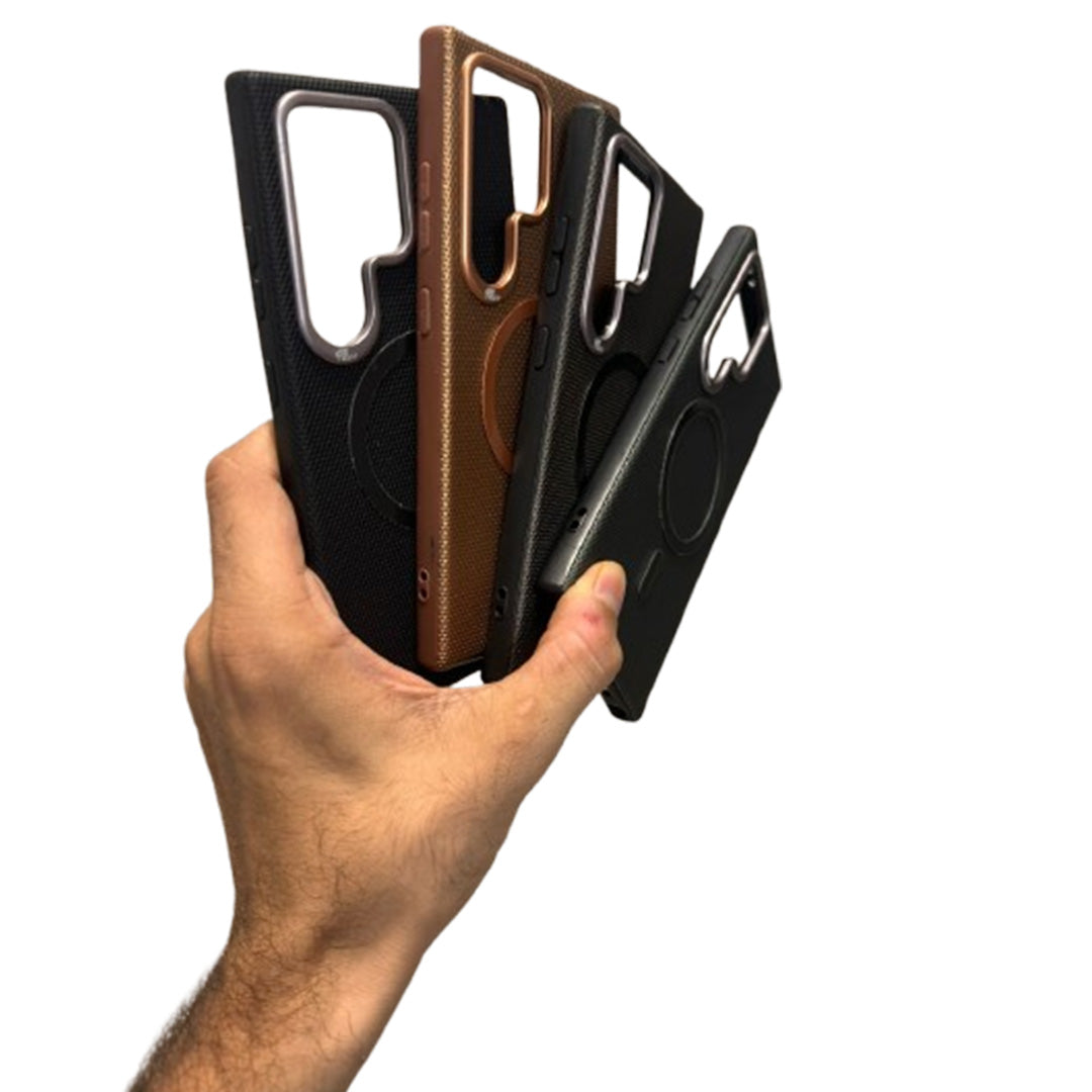 Premium Shockproof Magsfe Back Case Cover - Brown