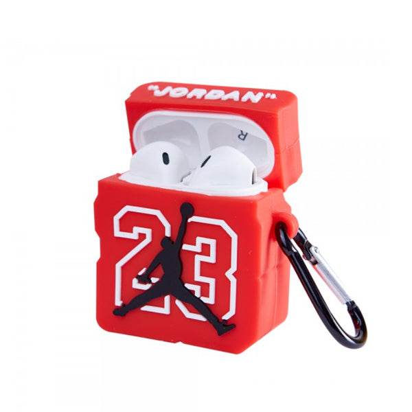 Airpod's 2 Cute Cartoon Silicone Apple Airpod's Case Cover ( Airpods Not Included ) Jordon Red - Guleel