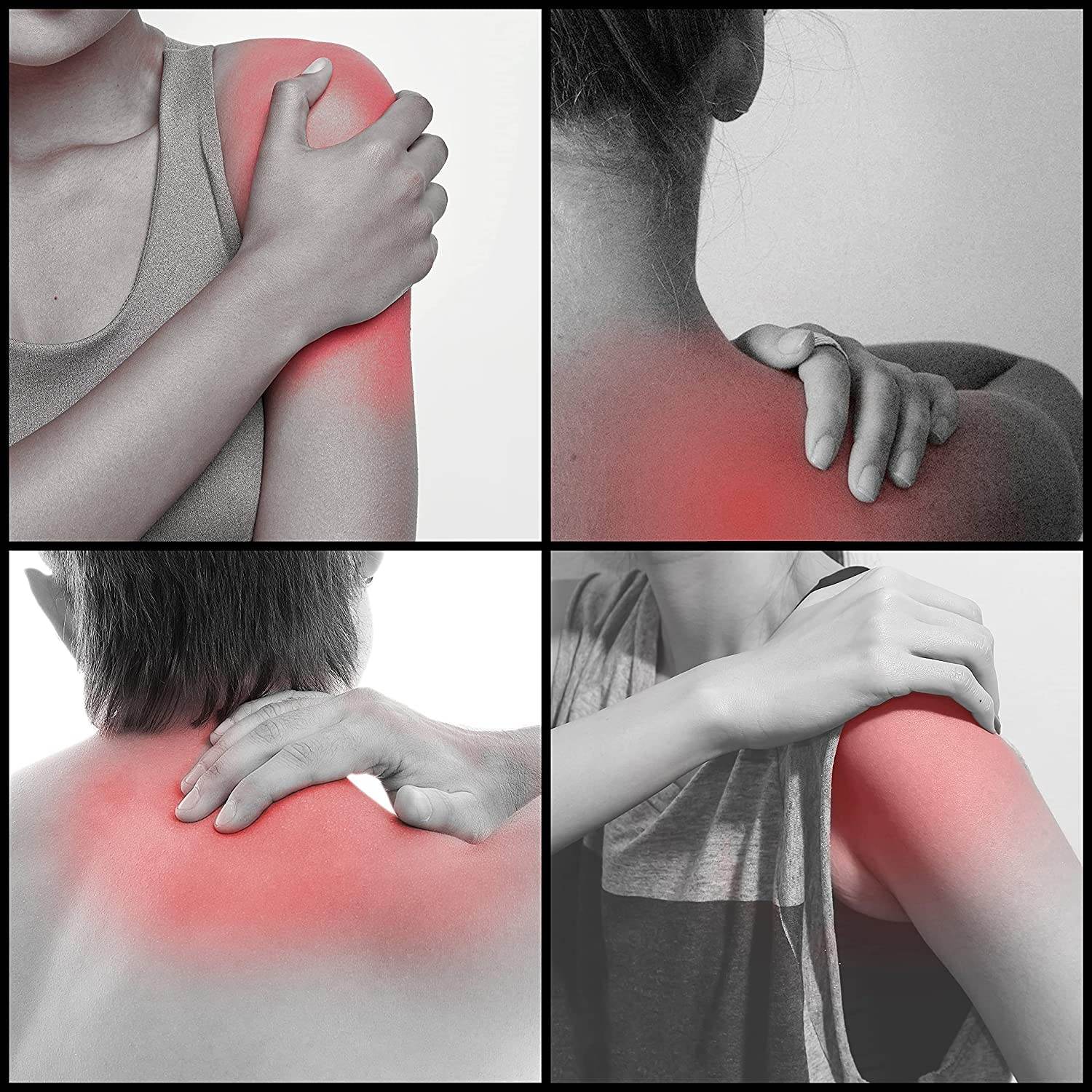 Shoulder Support for Shoulder Pain Relief Sling Support Wrap for Rotator Cuff, Arthritis, Frozen Dislocated Mouse Shoulder Therapy (Black) - Guleel