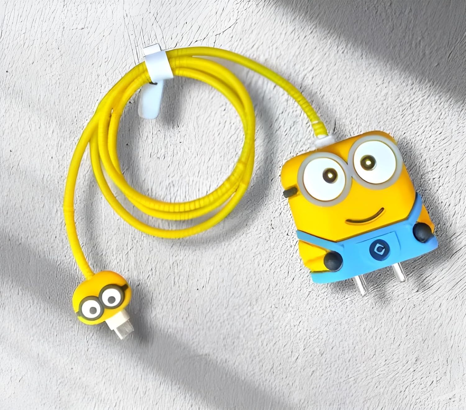 Samsung Cartoon Charger Case Cover for 25W Chargers- Minions( With Wire Cover )
