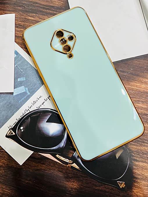 Vivo S1 Pro Silicone Shockproof Soft Back Cover Case - Mint Green - Guleel