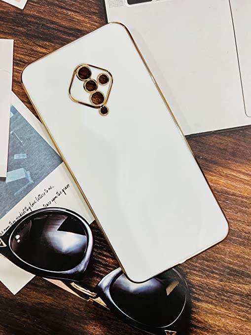 Vivo S1 Pro Silicone Shockproof Soft Back Cover Case - White - Guleel