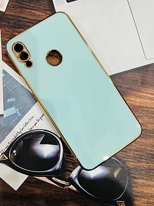 Redmi Note 7 Silicone Shockproof Back Cover Case - Mint Green - Guleel