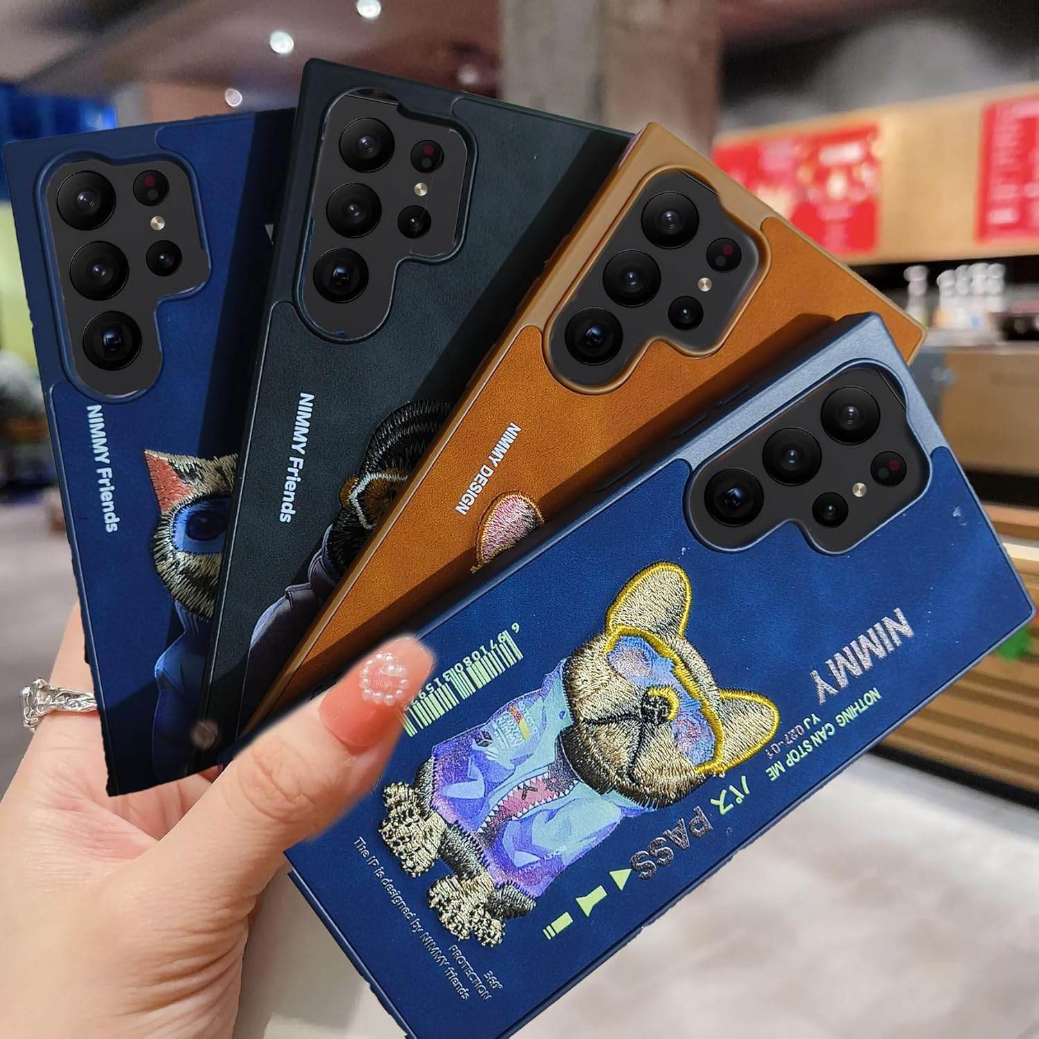 Samsung Galaxy S23 Premium Leather Finish Case - Black Gorilla - Guleel