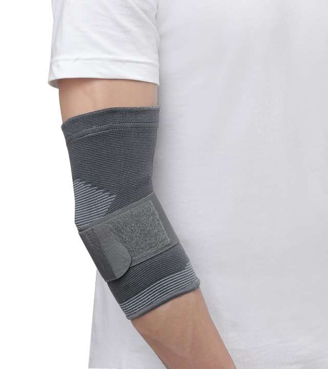 Elbow Support For Gym, Tennis Elbow Support For Badminton Cricket & Sports Elbow Sleeves/Elbow Guard/Elbow Brace/Elbow Cap