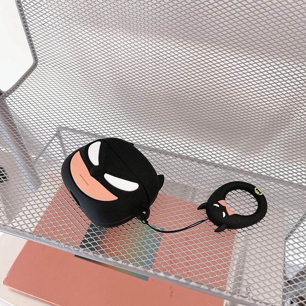 Airpod's Pro Cute Silicone Protective Batman Cartoon Case - Black - Guleel