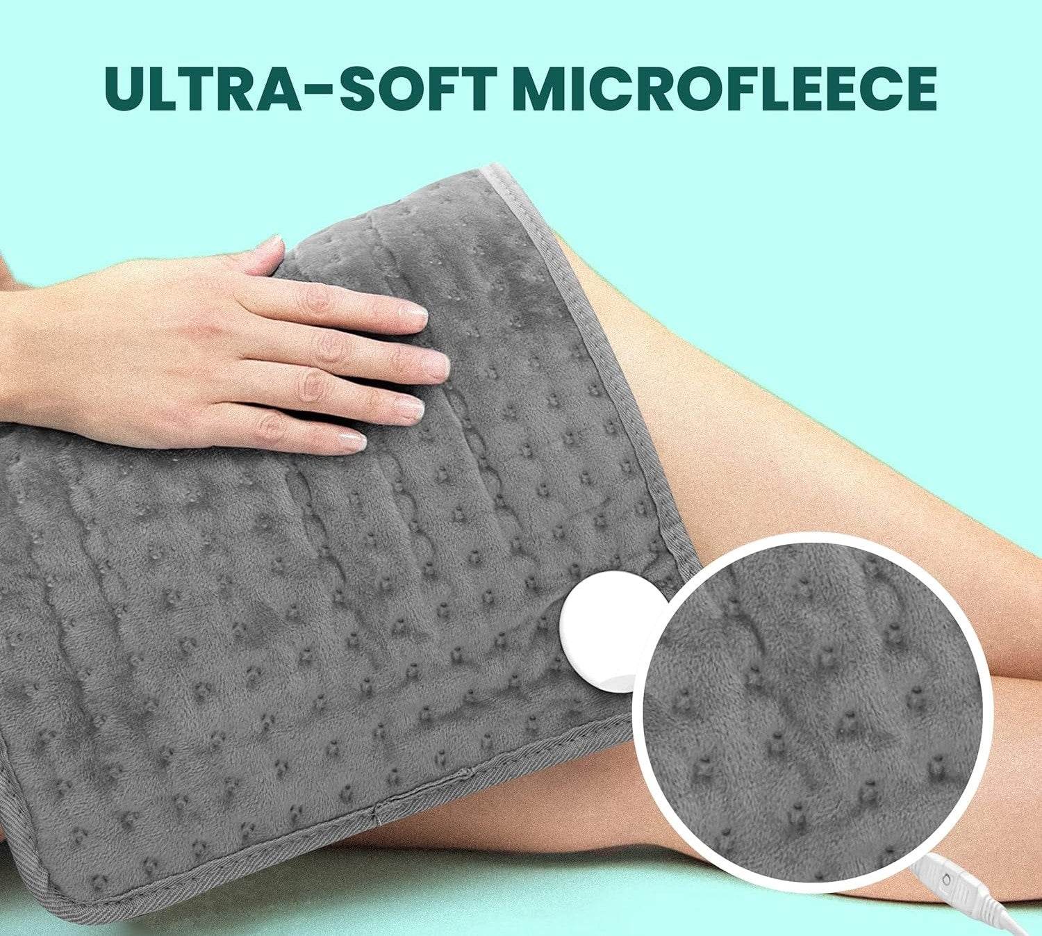 XL Heating Pad for Muscle Pain & Period Cramps | Electric Heating Towel for Back, Neck, Leg & Shoulder Pain Relief | Orthopaedic Pain Reliever for Joints | Heat Therapy - Guleel