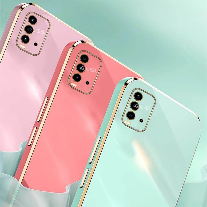 Redmi 9 Power Premium Silicon Case Cover - Mint Green - Guleel