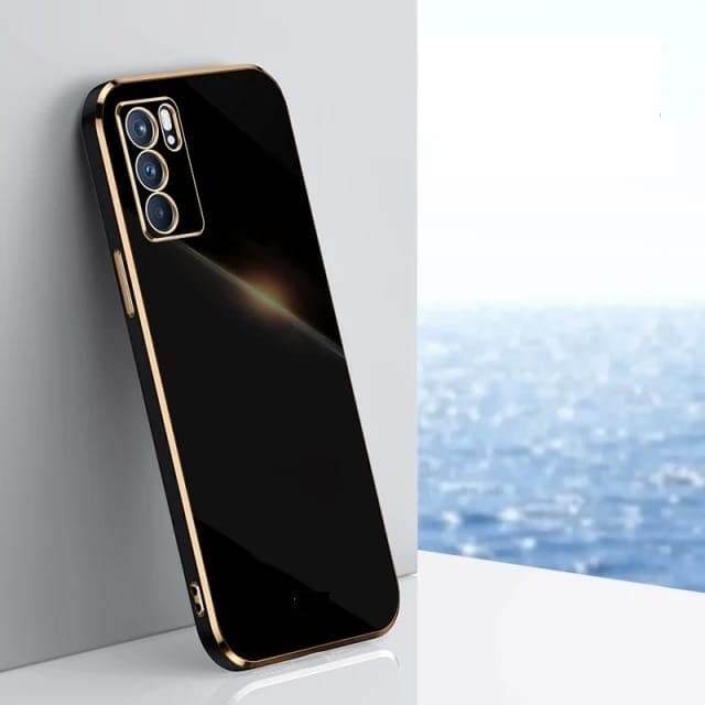 Oppo A16 Premium Silicon Case Cover - Black - Guleel