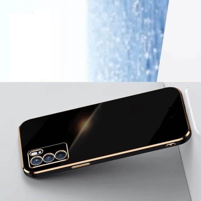 Oppo A16 Premium Silicon Case Cover - Black - Guleel