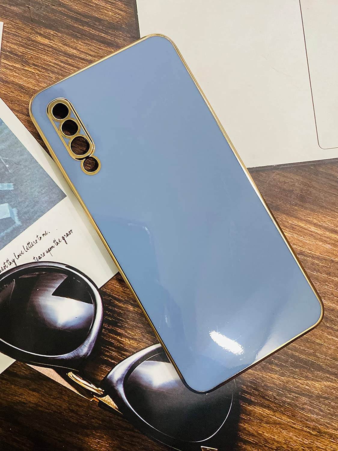 Samsung Galaxy A50 / A50s / A30s Silicon Back Case Cover - Blue - Guleel