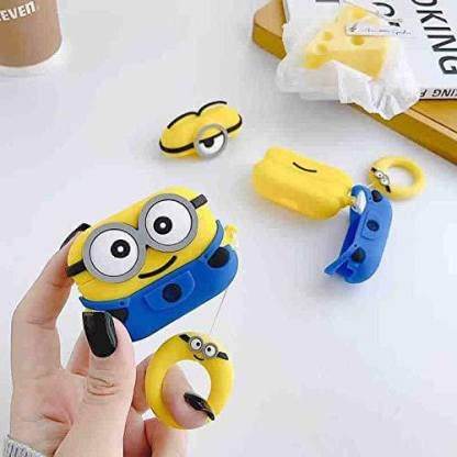 Airpod's 3 Cute Minion Cartoon Silicone Case - Multicolor - Guleel